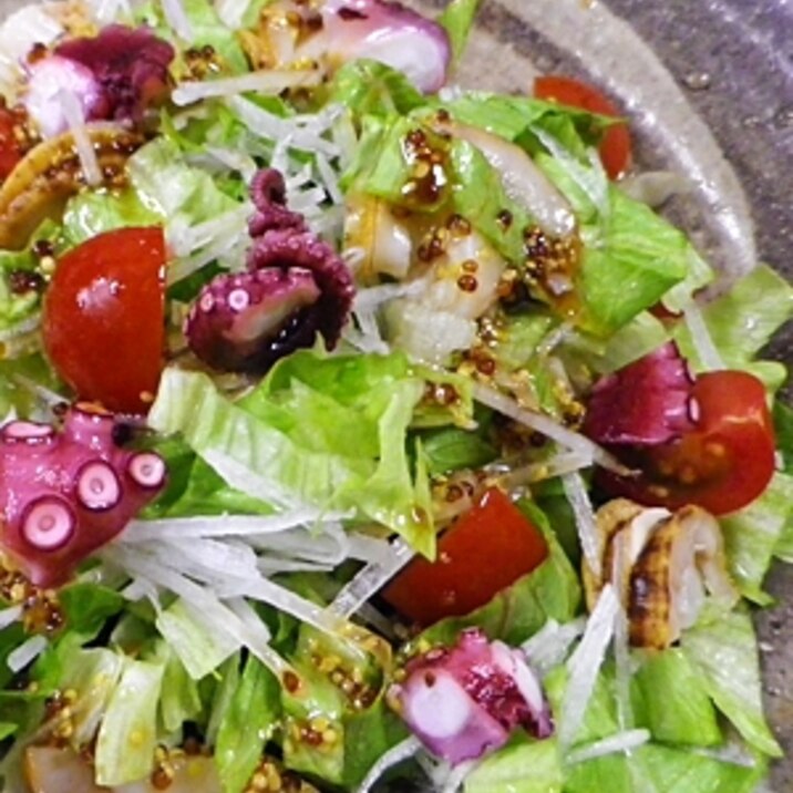 たこホタテのマスタードサラダ レシピ 作り方 By Bapaksan 楽天レシピ